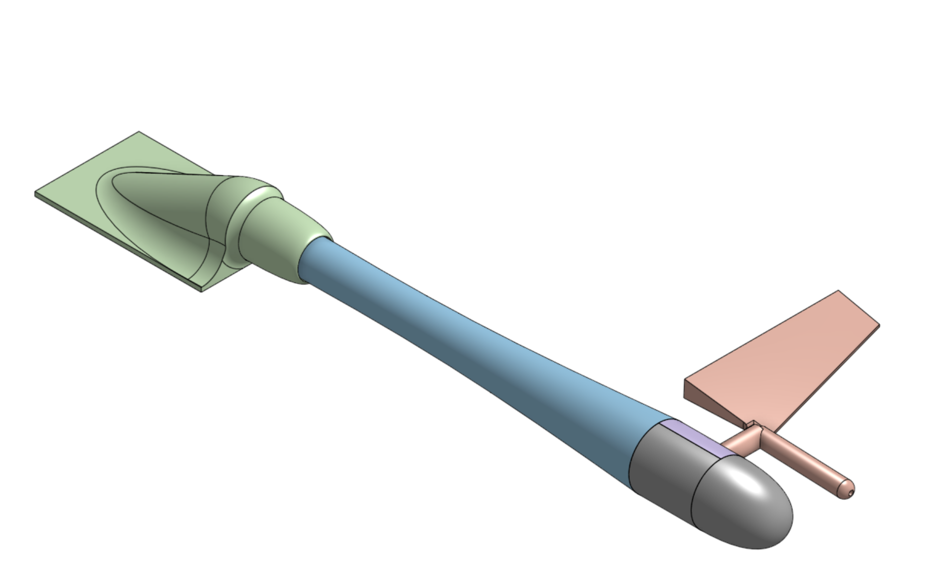 Aircraft Boom Angle of Attack Probe